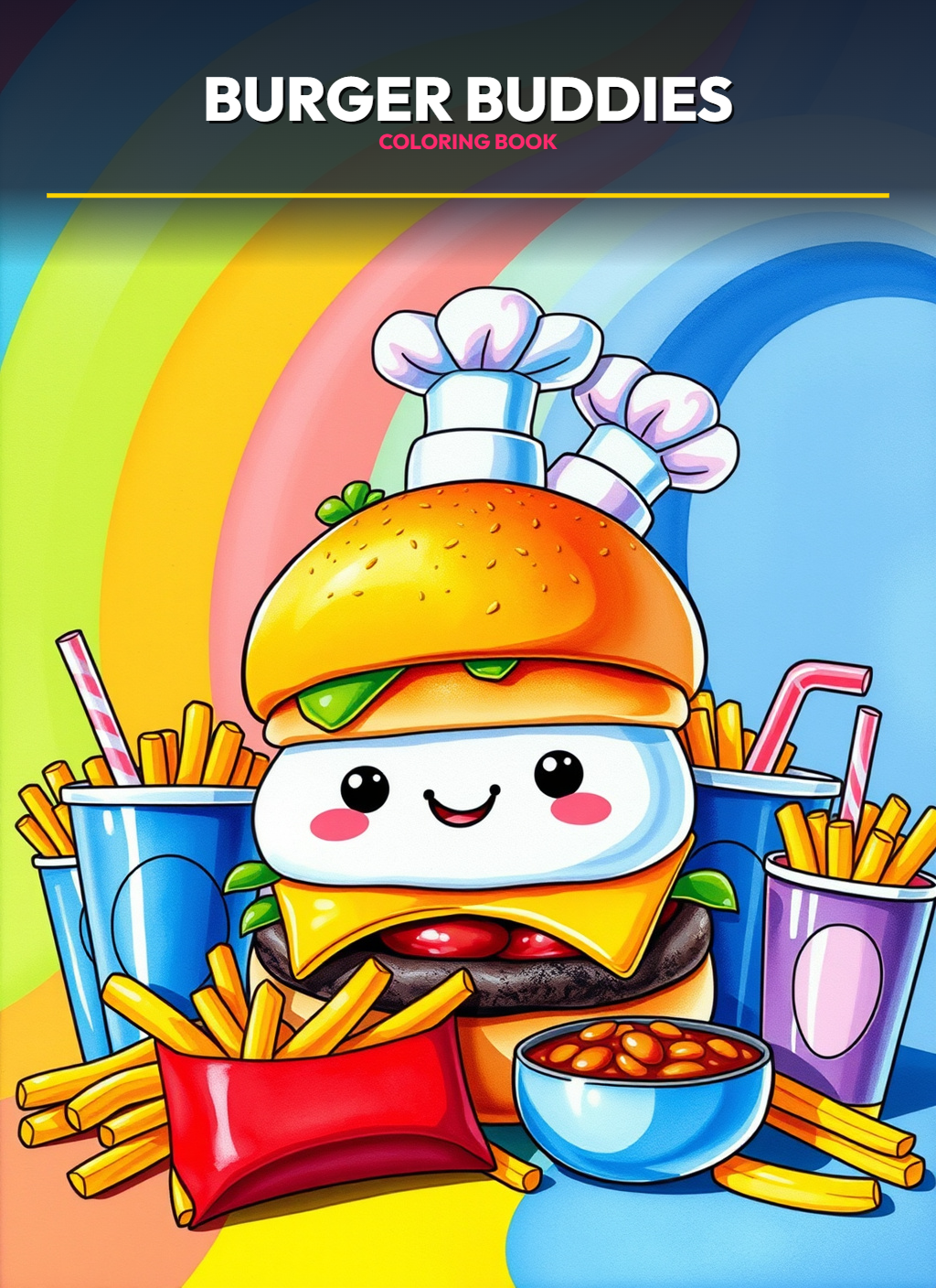 Burger Buddies Coloring Pages