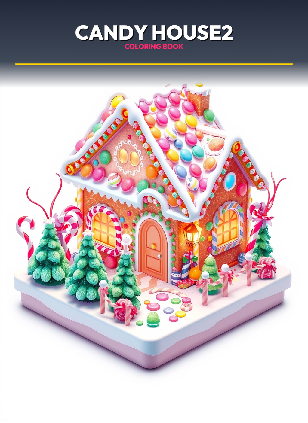Cozy Cottages coloring page 3