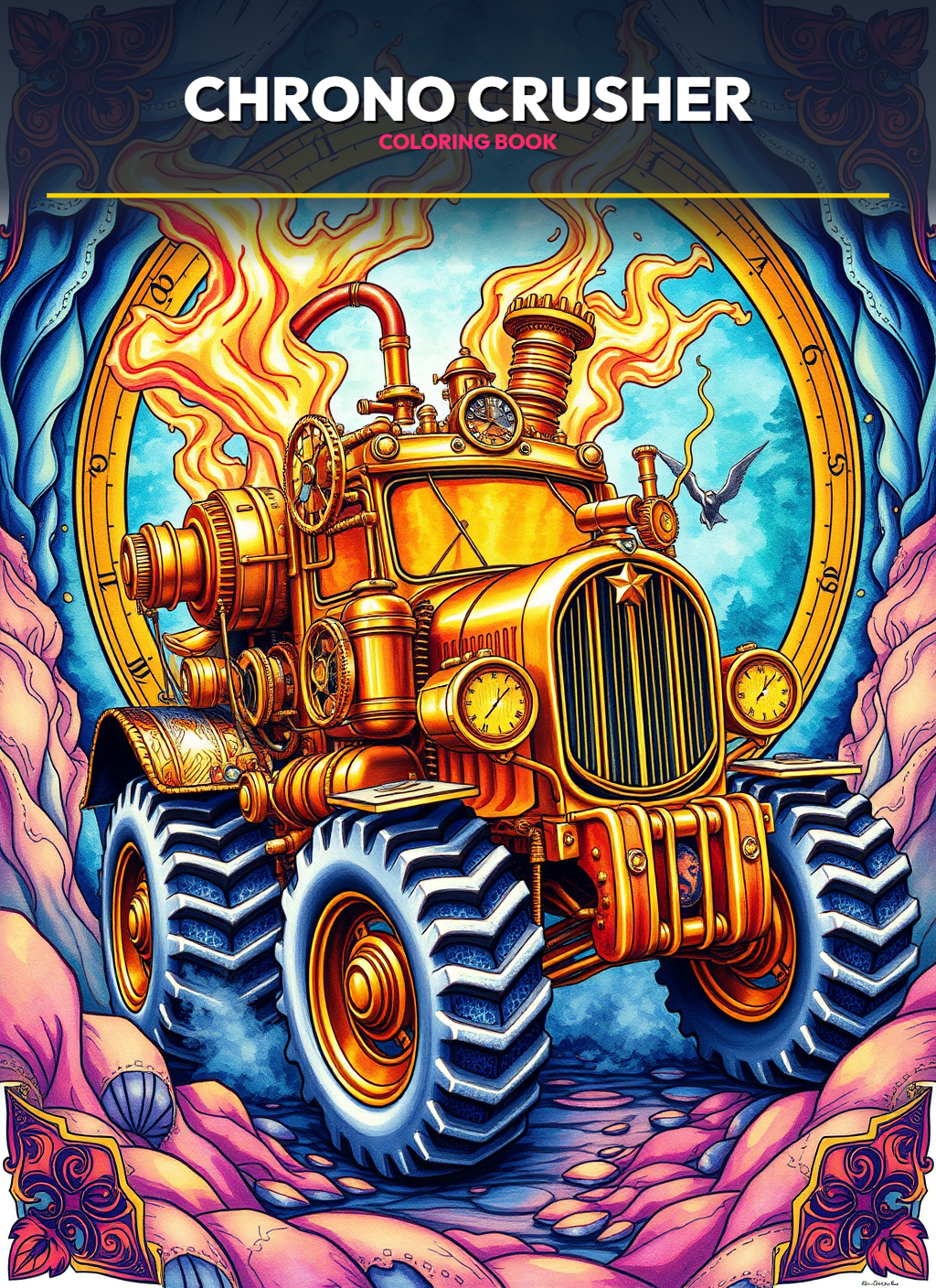 Monster Trucks – Chrono Crusher Trucks Coloring Pages