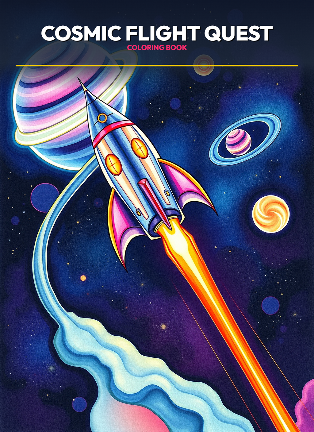 Space Adventures coloring page 3