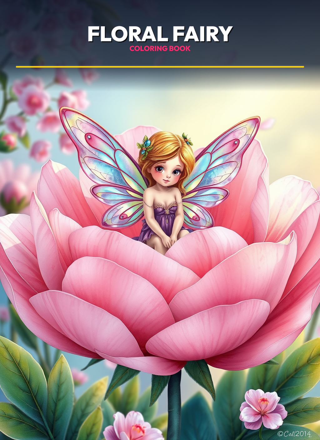 Floral Fairy Coloring Pages