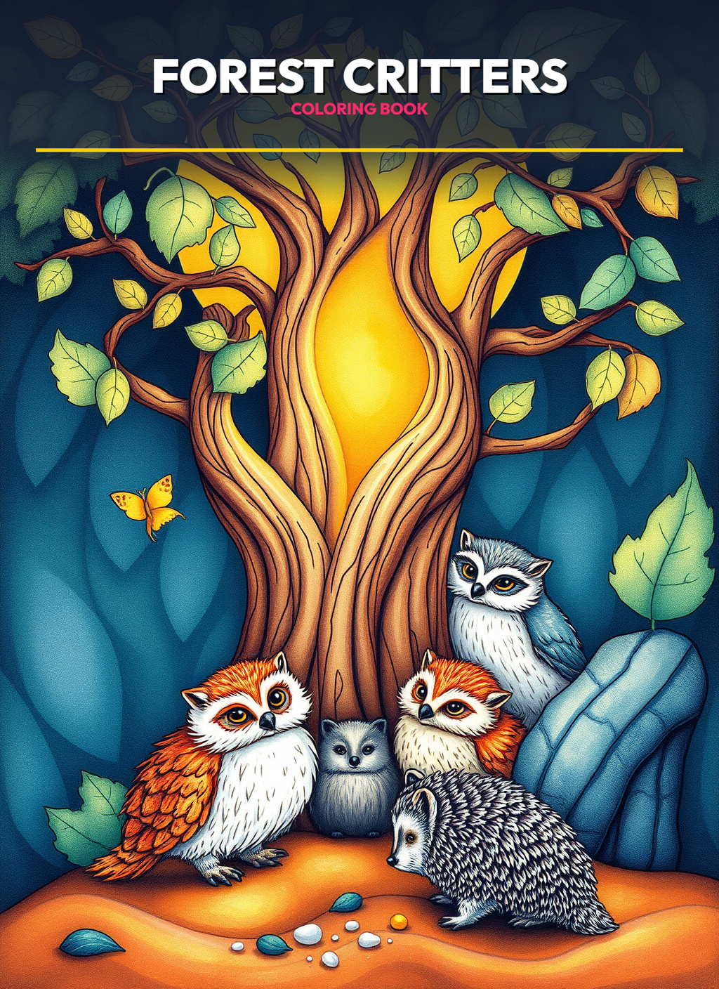 Tiny World: Enchanted Forest Critters Coloring Pages