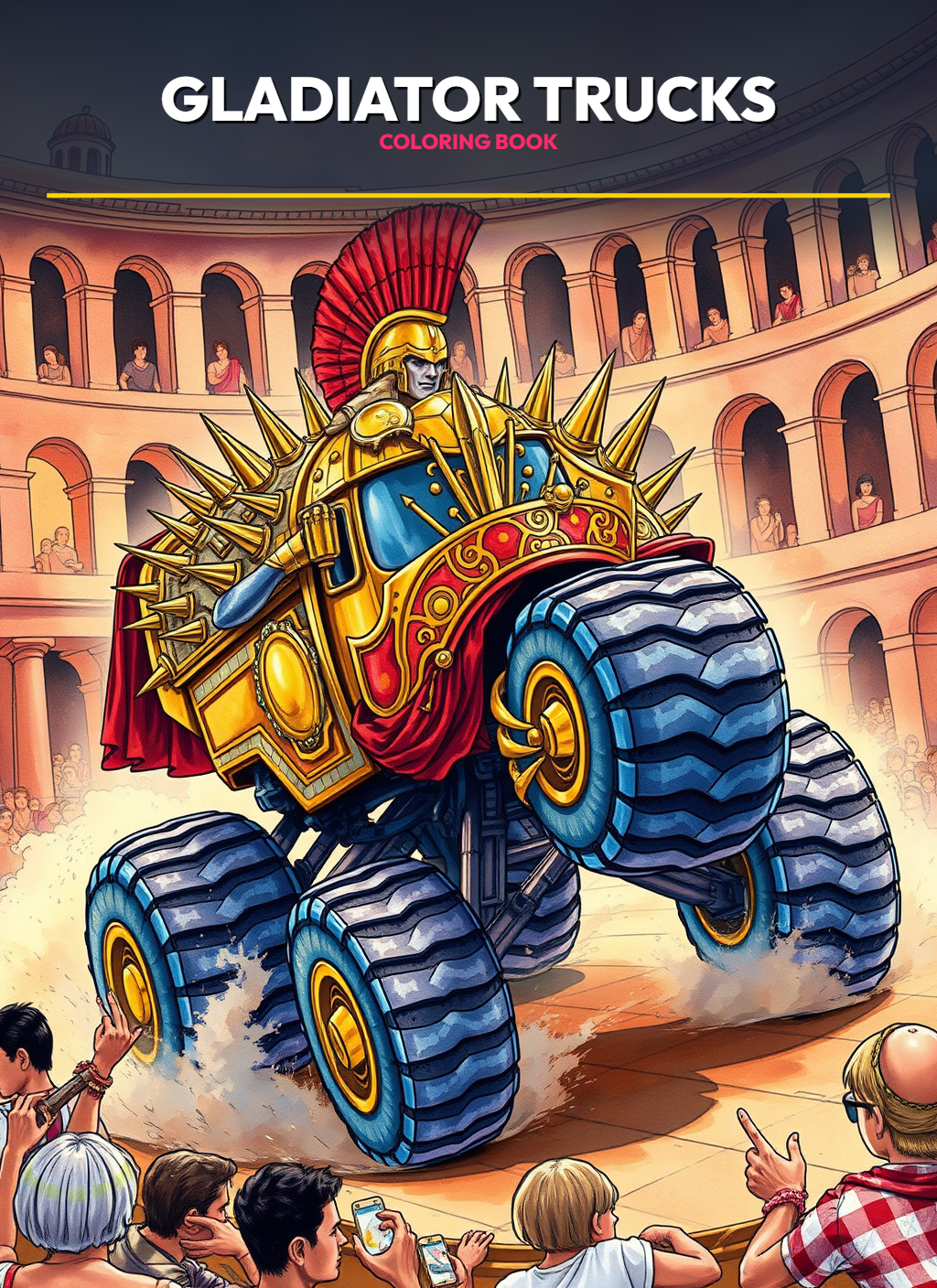 Gladiator Monster Trucks Coloring Pages