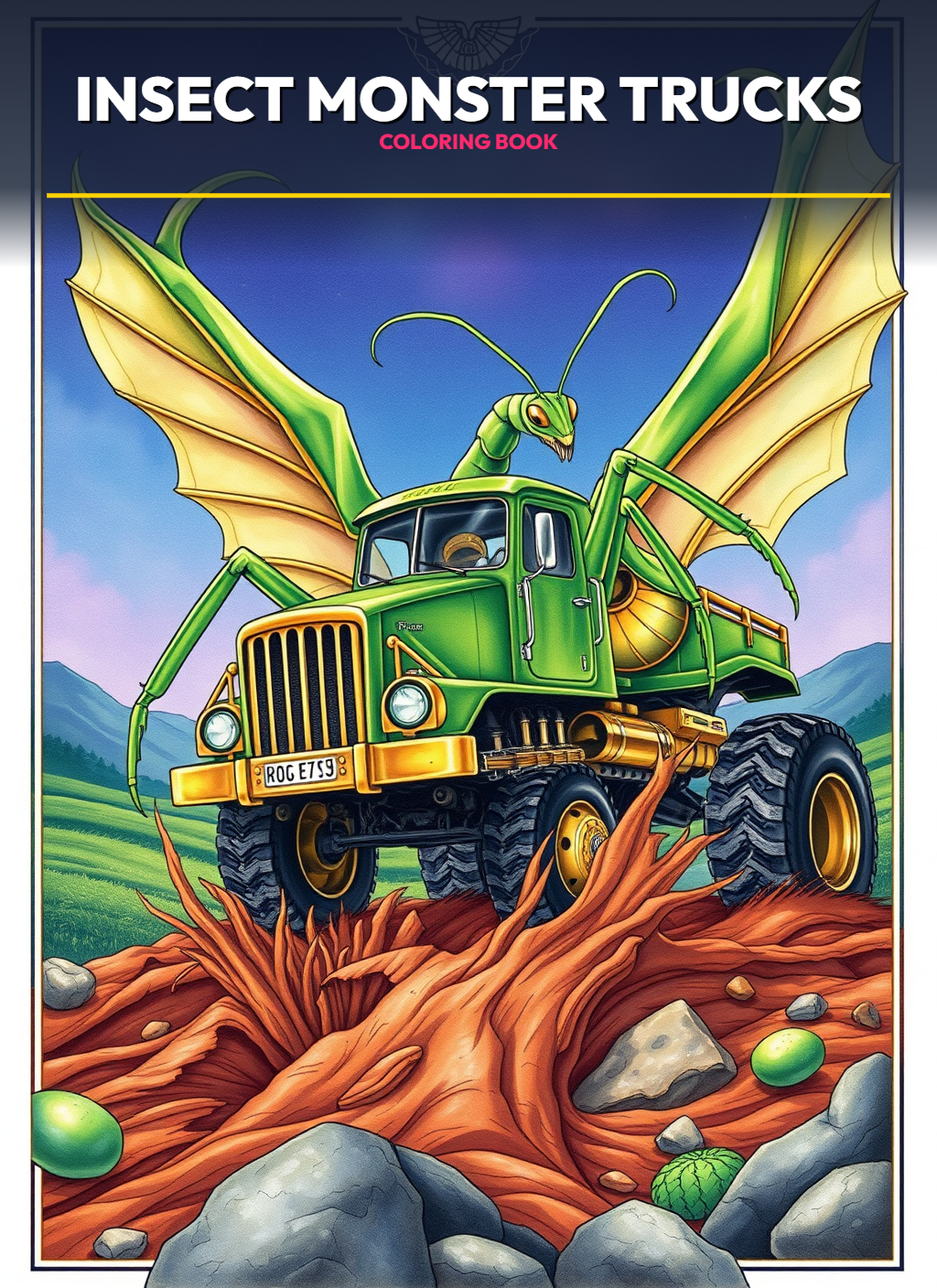 Insect Monster Trucks Coloring Pages