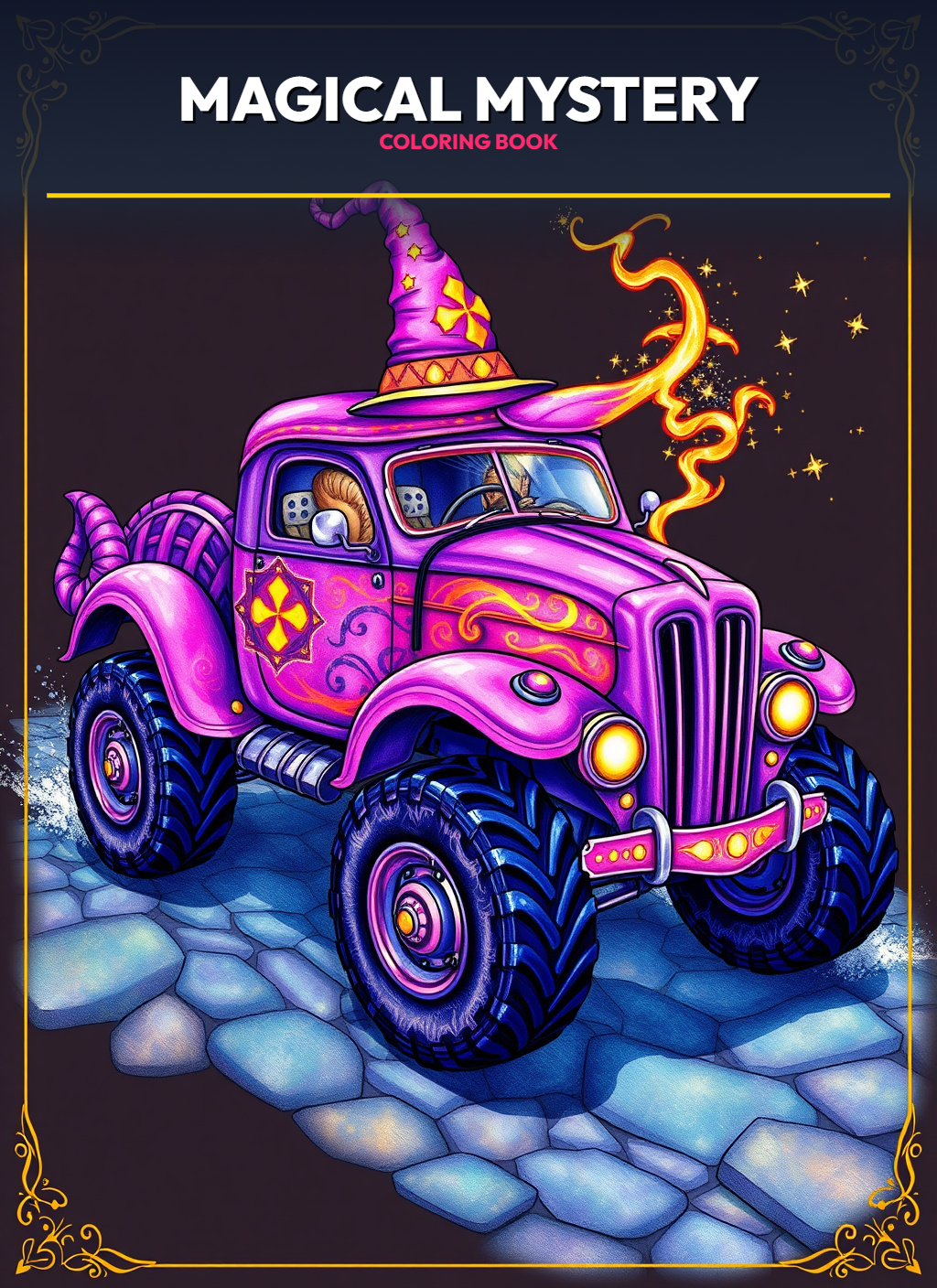 Monster Trucks – Magical Mystery Trucks Coloring Pages