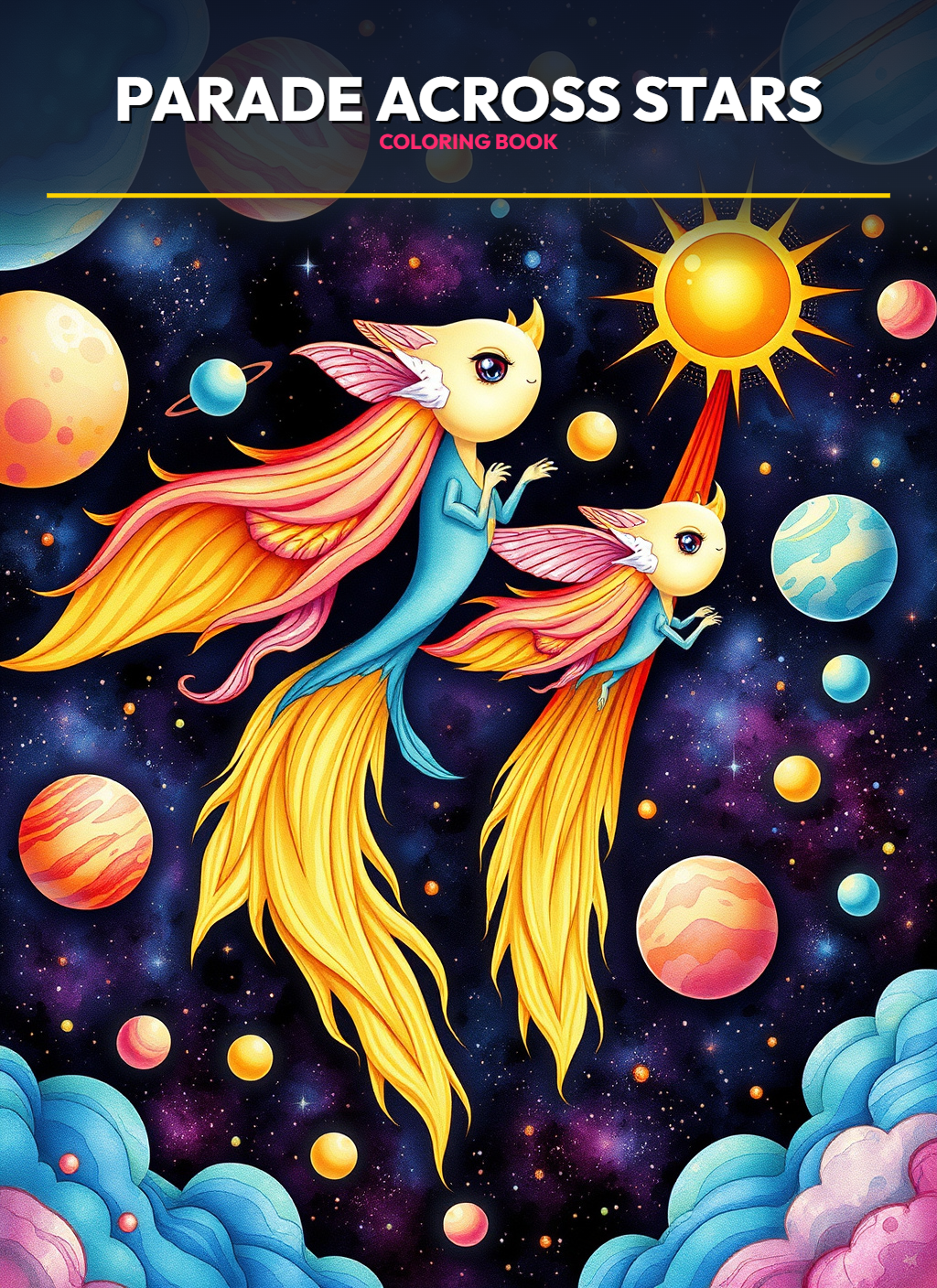 Space Adventures: Parade Across the Stars Coloring Pages