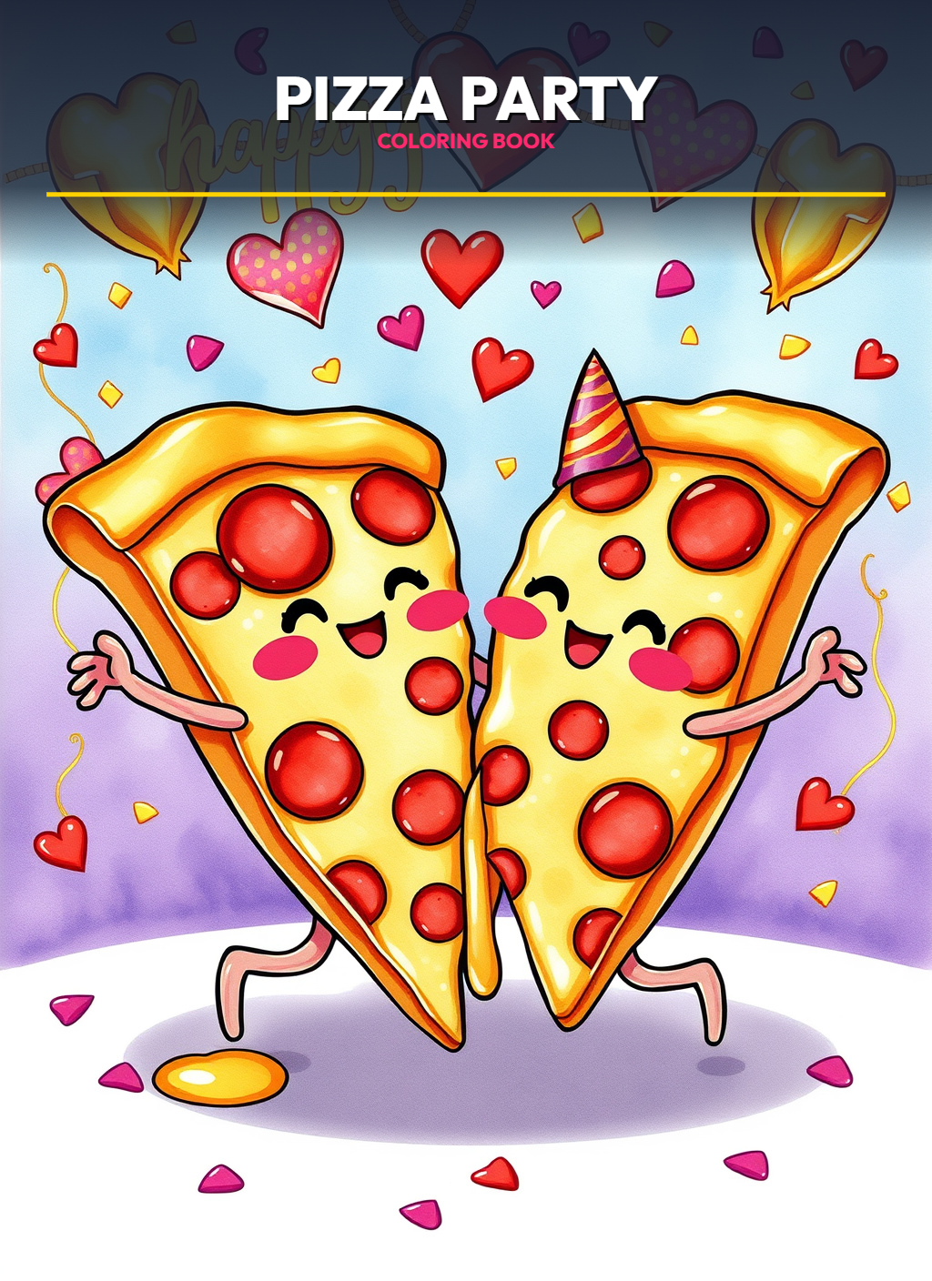 Pizza Party Coloring Pages