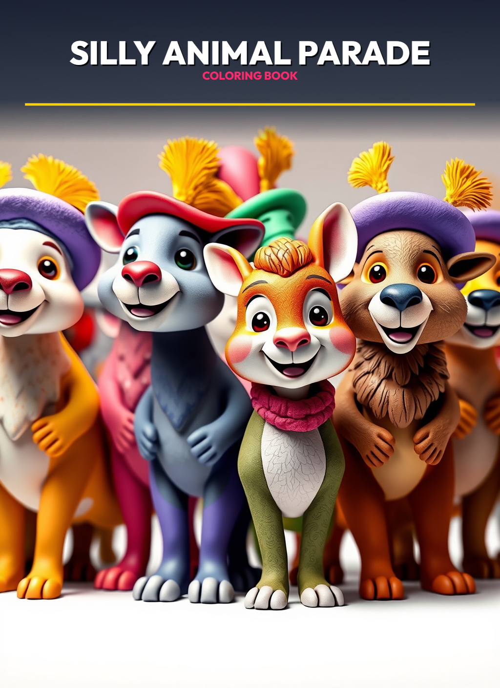 Silly Animal Parade Coloring Pages