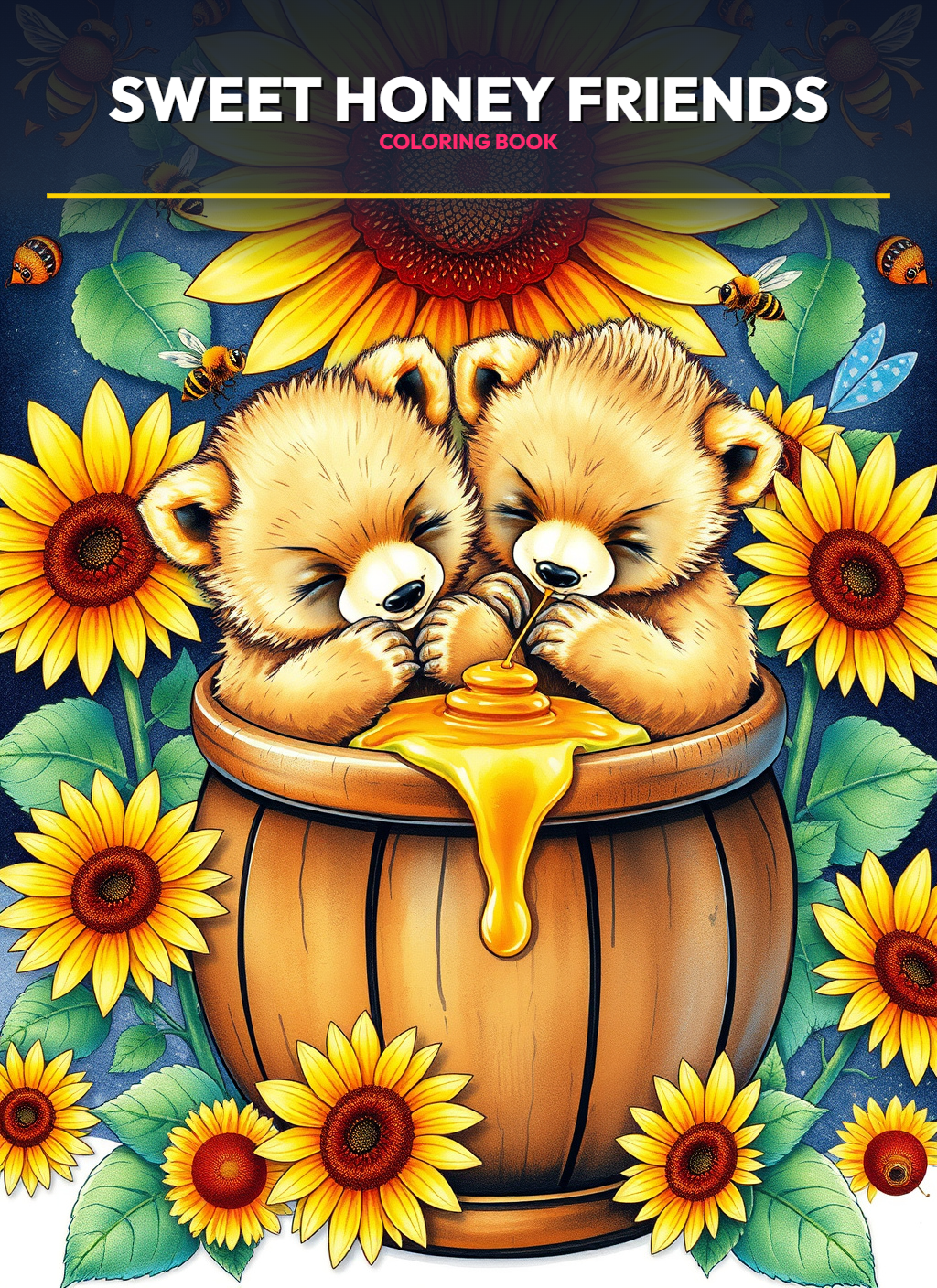 Sweet Honey Friends Coloring Pages
