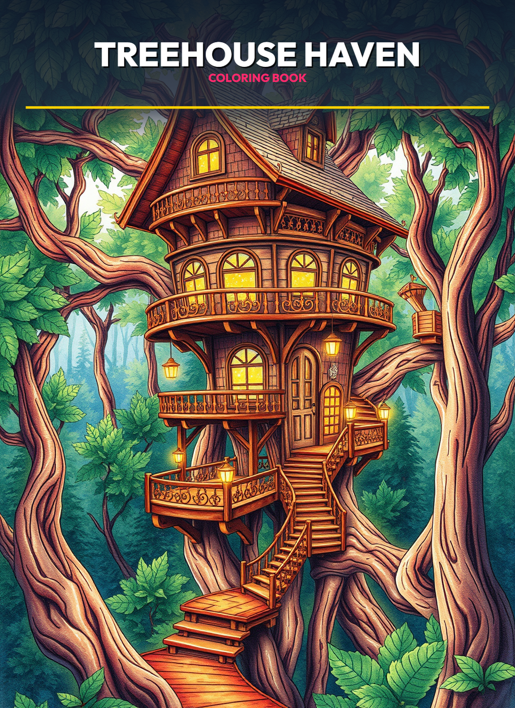 Treehouse Haven Coloring Pages