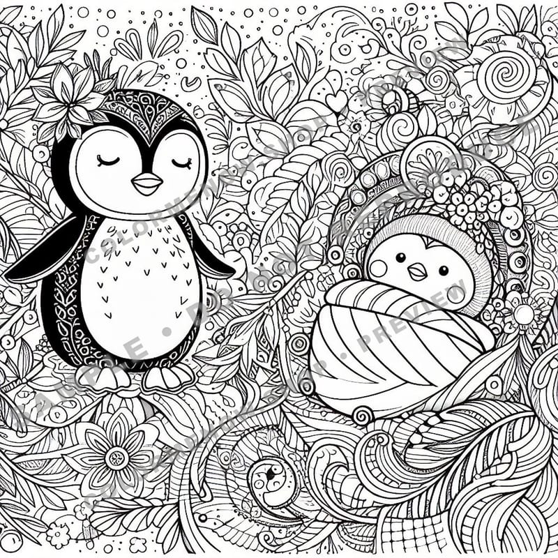 Enchanted Animal Mandalas Coloring Pages - Sample Page 3