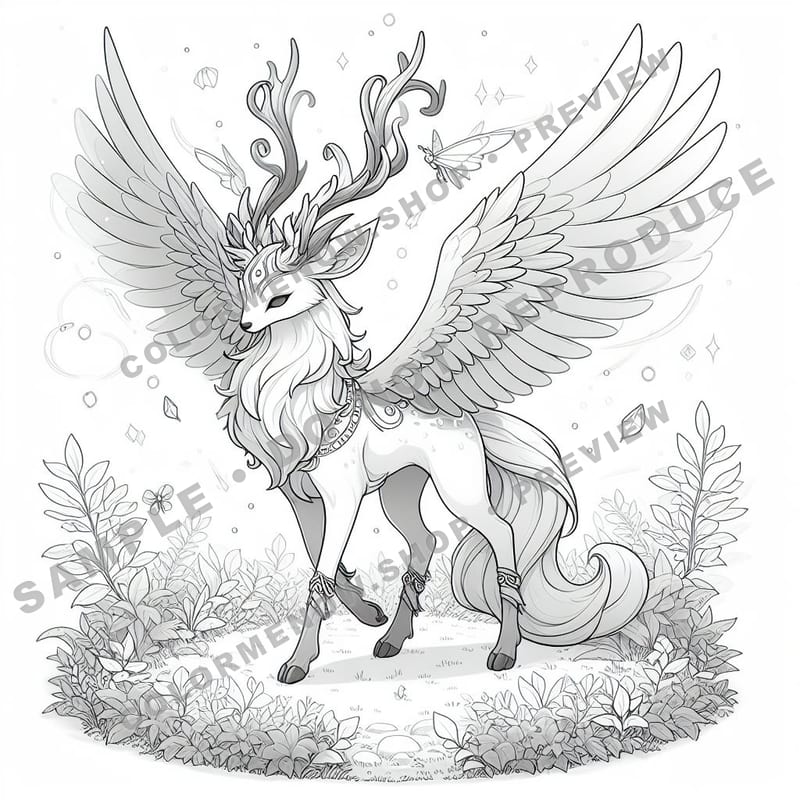 Forest Guardian Coloring Pages - Sample Page 2