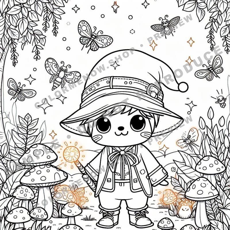 Woodland Animals Mandala Coloring Pages - Sample Page 3